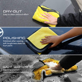 Robustt Multipurpose Microfiber Cleaning Towel Cloth (800 GSM, Yellow)